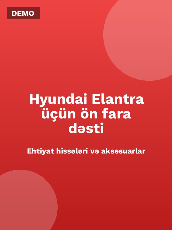 Hyundai Elantra üçün ön fara dəsti