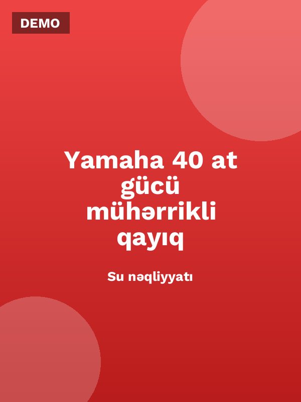 Yamaha 40 at gücü mühərrikli qayıq