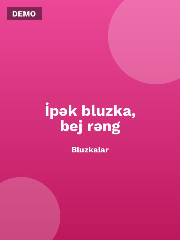 İpək bluzka, bej rəng