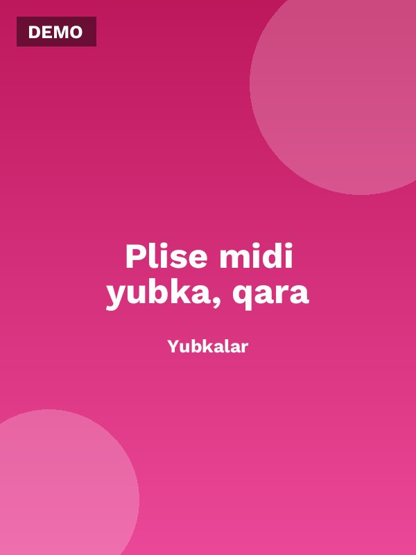Plise midi yubka, qara