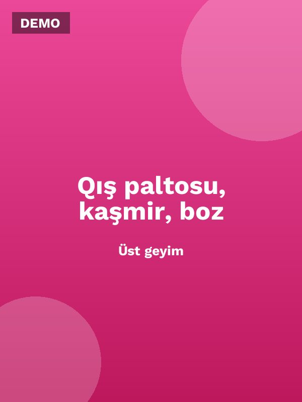 Qış paltosu, kaşmir, boz