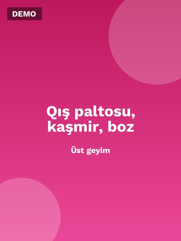 Qış paltosu, kaşmir, boz