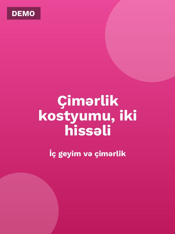 Çimərlik kostyumu, iki hissəli