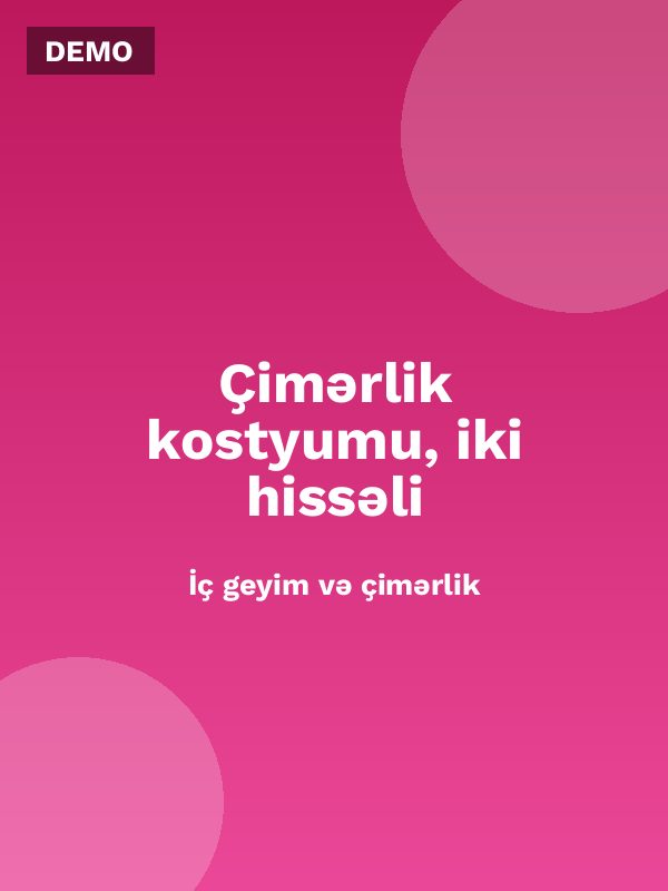 Çimərlik kostyumu, iki hissəli