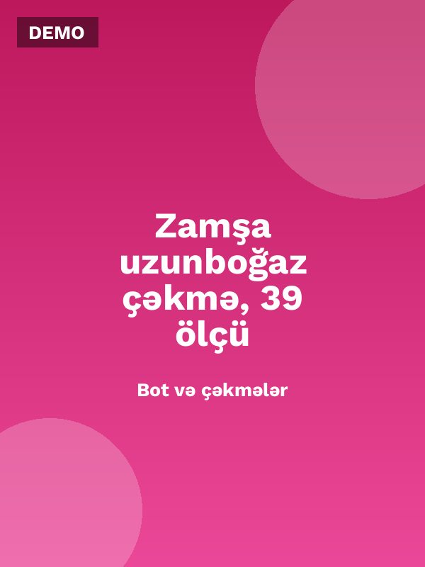 Zamşa uzunboğaz çəkmə, 39 ölçü