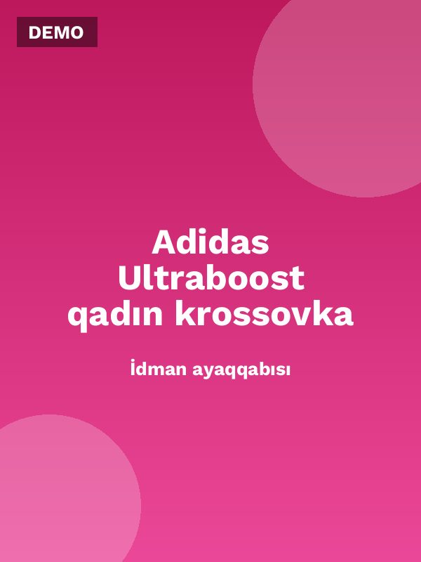 Adidas Ultraboost qadın krossovka