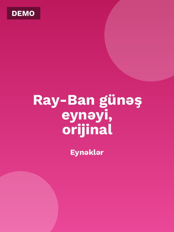 Ray-Ban günəş eynəyi, orijinal