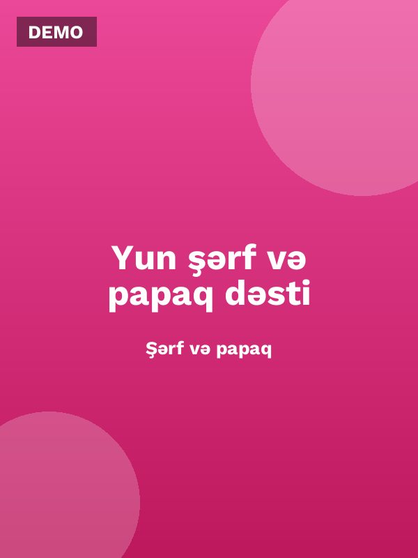 Yun şərf və papaq dəsti
