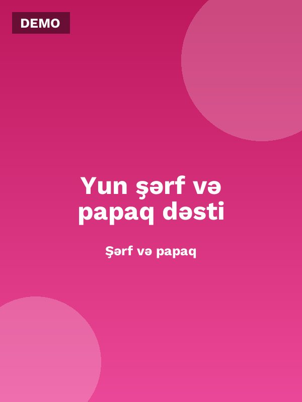 Yun şərf və papaq dəsti