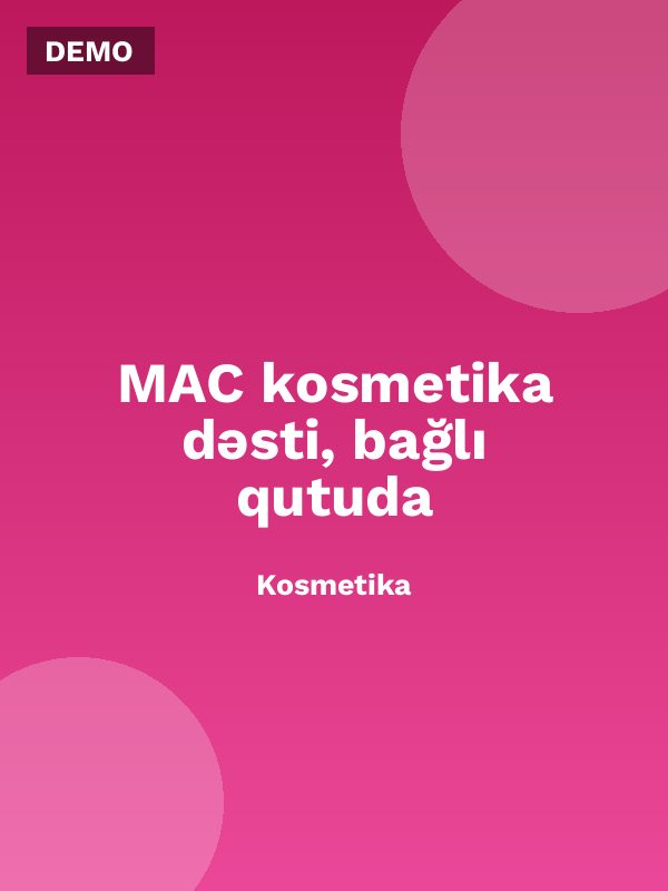 MAC kosmetika dəsti, bağlı qutuda