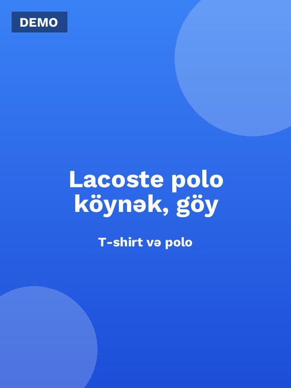 Lacoste polo köynək, göy