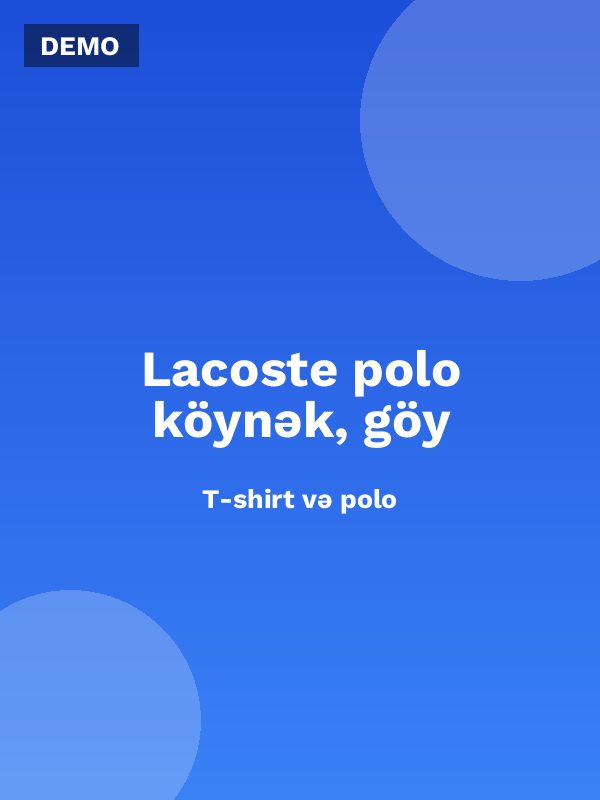 Lacoste polo köynək, göy