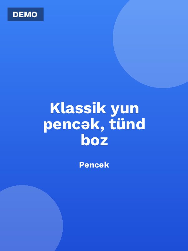 Klassik yun pencək, tünd boz