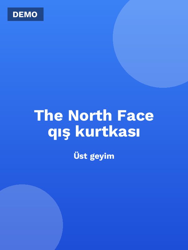 The North Face qış kurtkası