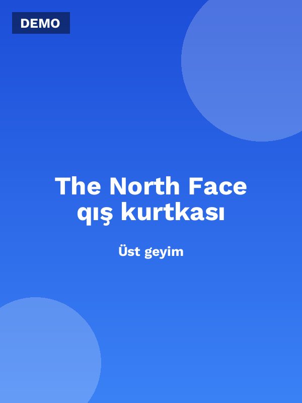 The North Face qış kurtkası