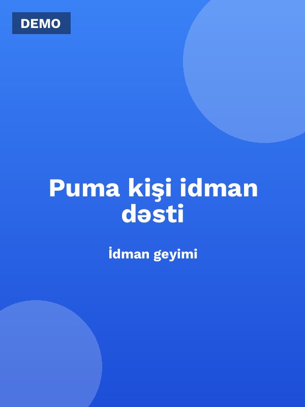 Puma kişi idman dəsti