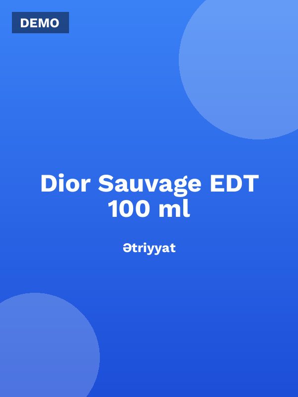 Dior Sauvage EDT 100 ml