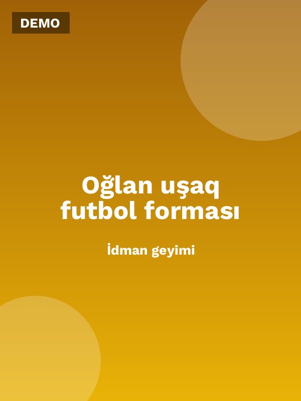 Oğlan uşaq futbol forması