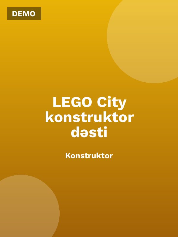 LEGO City konstruktor dəsti