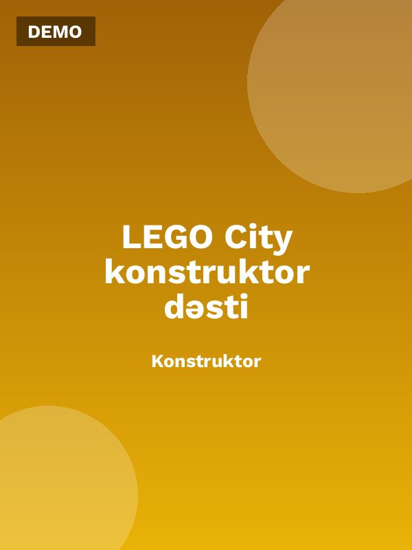 LEGO City konstruktor dəsti
