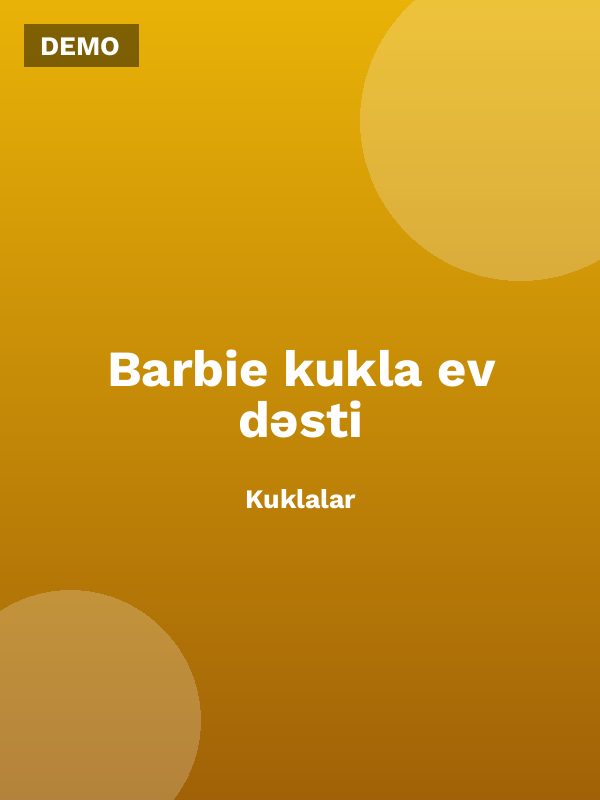 Barbie kukla ev dəsti