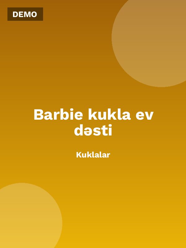 Barbie kukla ev dəsti