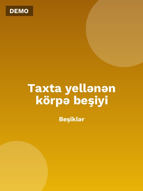 Taxta yellənən körpə beşiyi