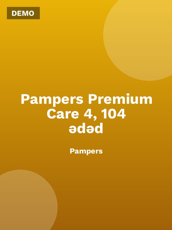 Pampers Premium Care 4, 104 ədəd