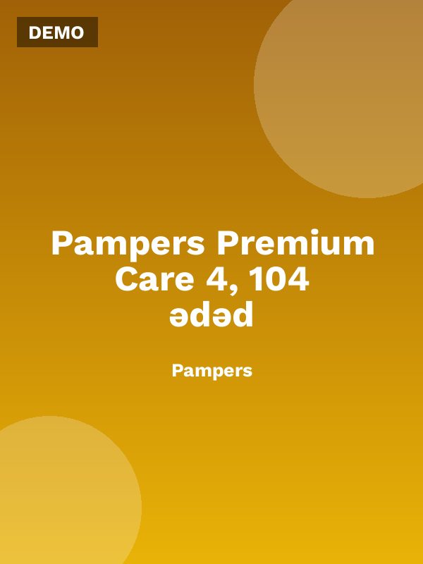 Pampers Premium Care 4, 104 ədəd
