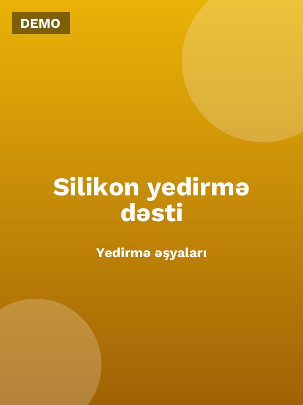 Silikon yedirmə dəsti
