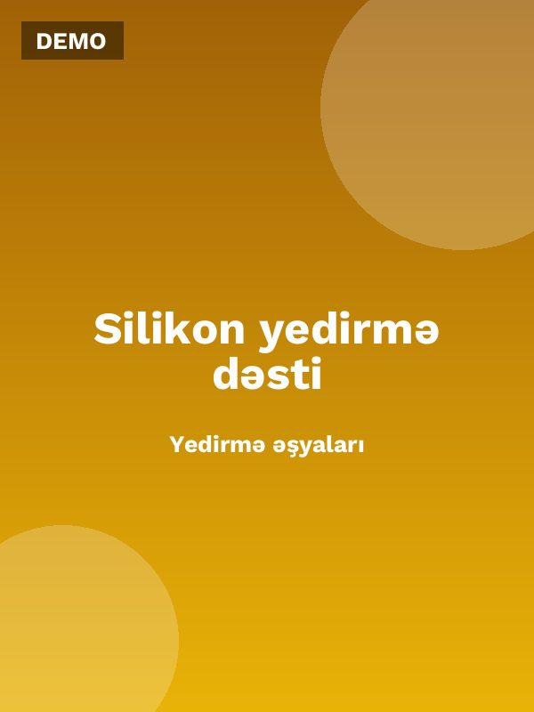 Silikon yedirmə dəsti