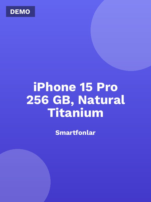 iPhone 15 Pro 256 GB, Natural Titanium