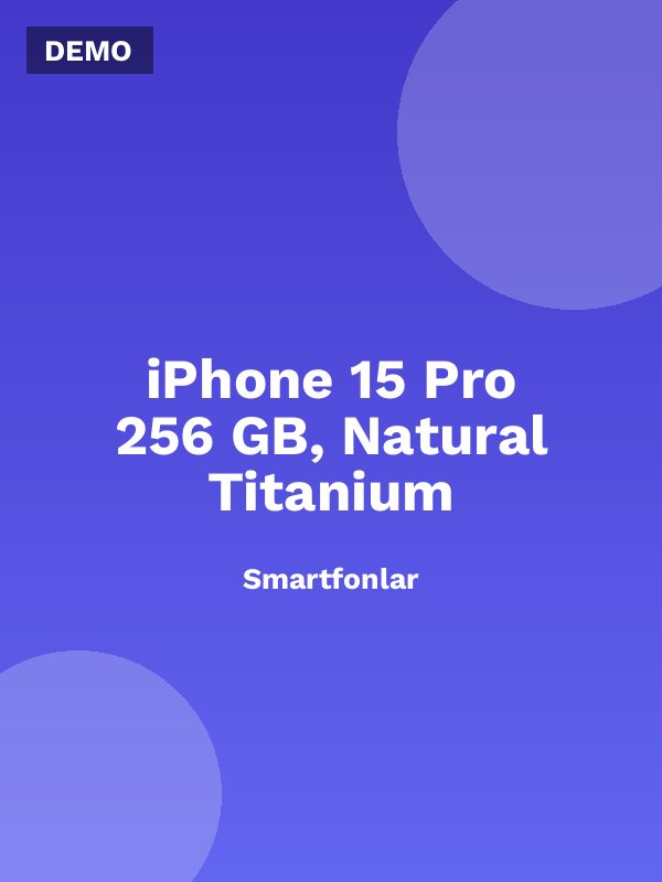 iPhone 15 Pro 256 GB, Natural Titanium