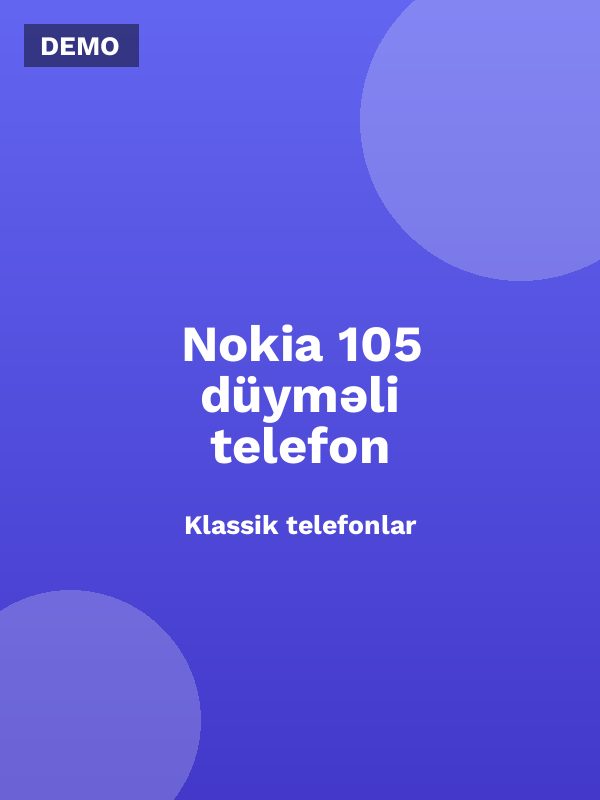 Nokia 105 düyməli telefon