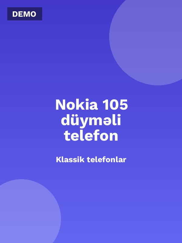 Nokia 105 düyməli telefon