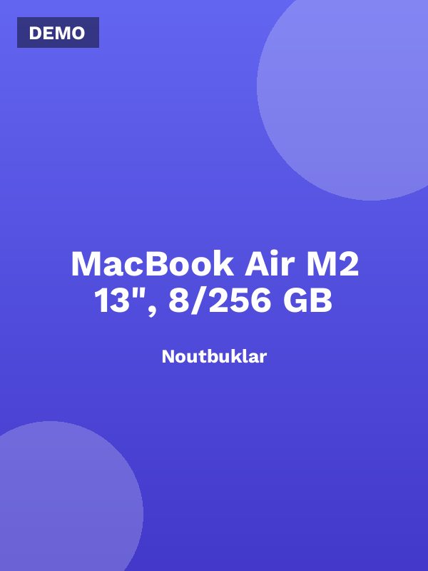 MacBook Air M2 13", 8/256 GB