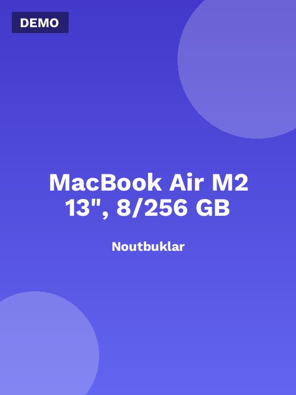 MacBook Air M2 13", 8/256 GB