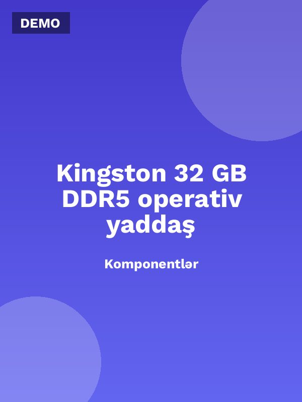 Kingston 32 GB DDR5 operativ yaddaş