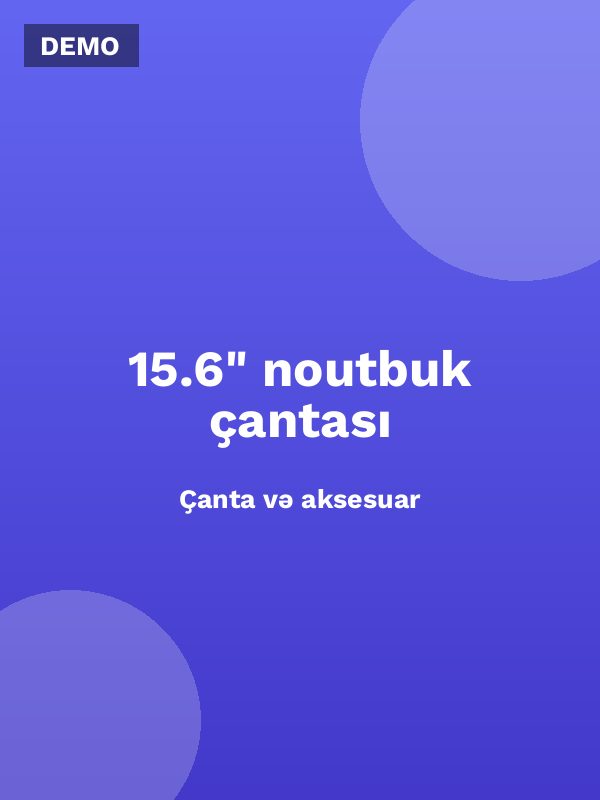 15.6" noutbuk çantası