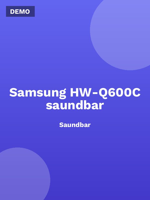 Samsung HW-Q600C saundbar