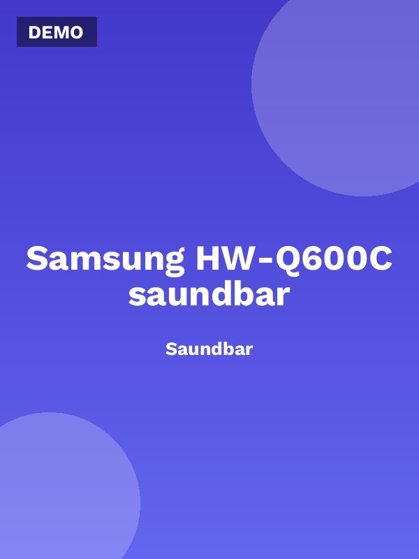 Samsung HW-Q600C saundbar