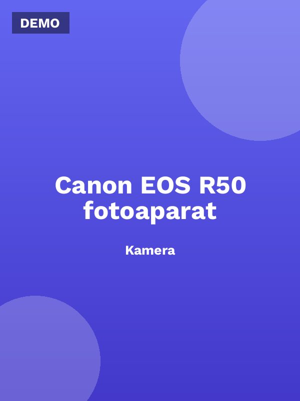 Canon EOS R50 fotoaparat
