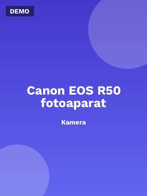 Canon EOS R50 fotoaparat