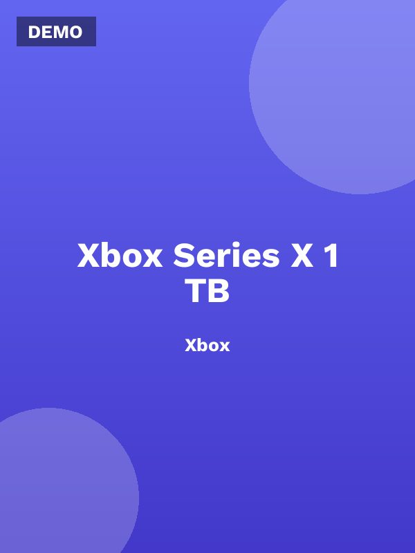 Xbox Series X 1 TB