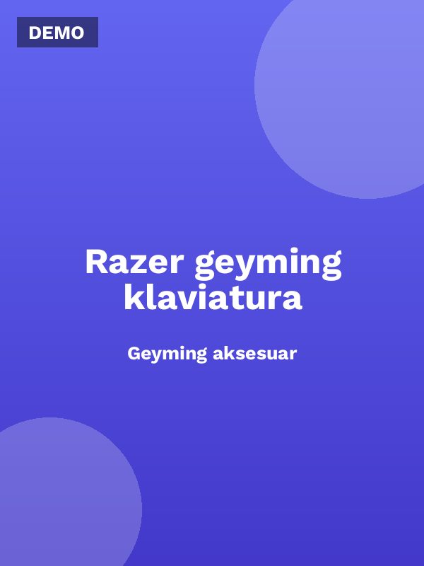 Razer geyming klaviatura