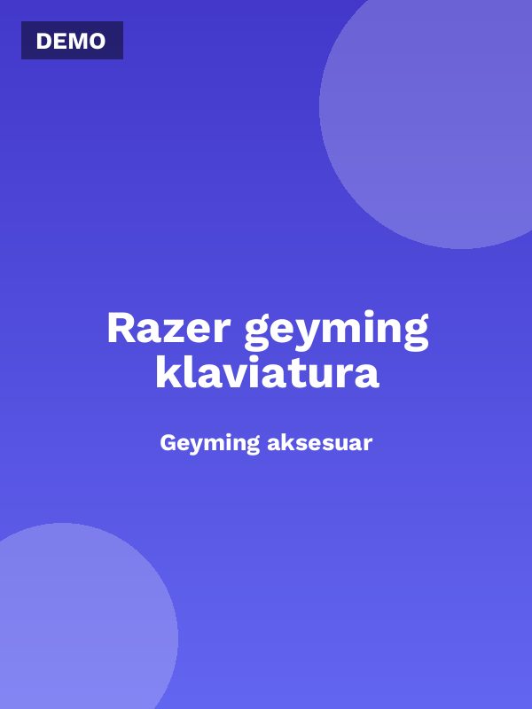 Razer geyming klaviatura
