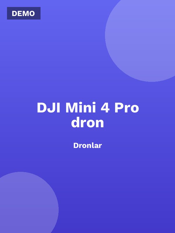 DJI Mini 4 Pro dron