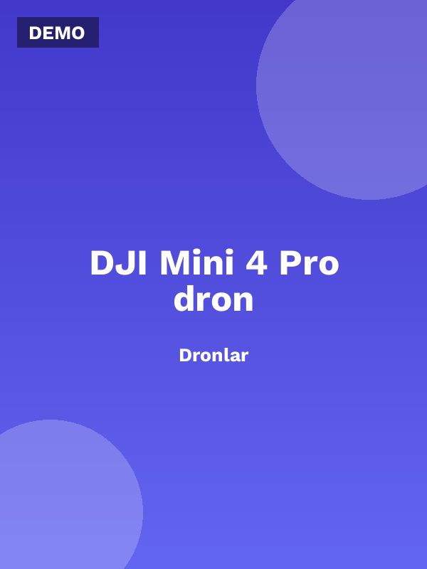 DJI Mini 4 Pro dron