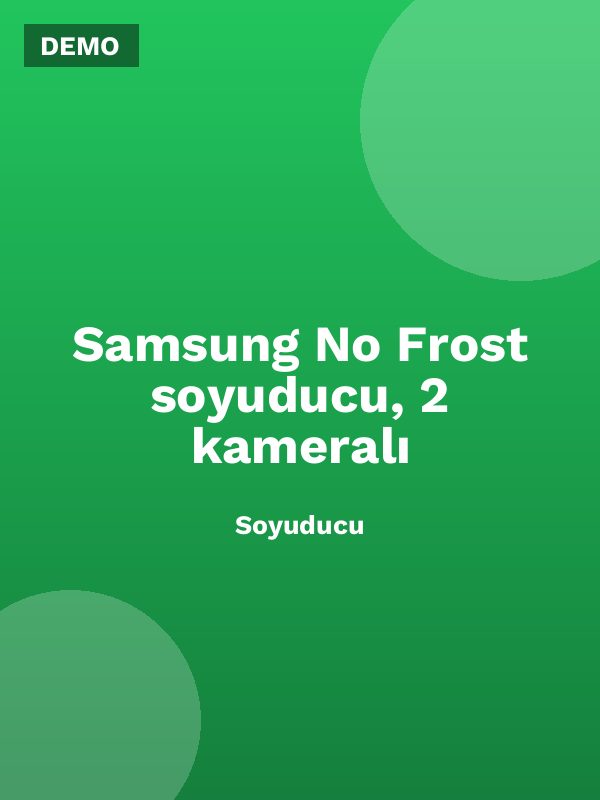 Samsung No Frost soyuducu, 2 kameralı