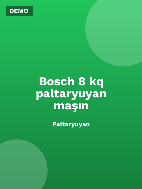 Bosch 8 kq paltaryuyan maşın